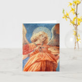Musical angel playing the violin fresco karte (Gelbe Blume)
