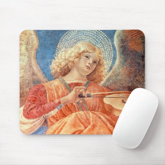 Musical angel playing the violin fresco mousepad (Mit Mouse)