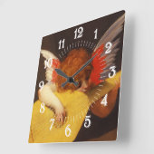 Musical Angel Vintag Quadratische Wanduhr (Winkel)