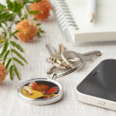 Musical Angel Vintag Schlüsselanhänger (Seite)