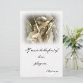 Musical Angels Stationery Briefpapier (Stehend Vorderseite)