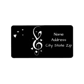**MUSICAL ANMERKUNGEN** RETURN ADDRESS LABELS ADRESSAUFKLEBER