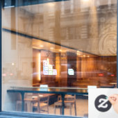 Musical Baby Blocks Individuelles Schulstudio Fensteraufkleber (Café-Fenster)