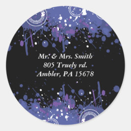 Musical Bar Bat Mitzvah Reply Karte Aufkleber Sieg