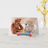 Musical Bears Card Karte (Gelbe Blume)
