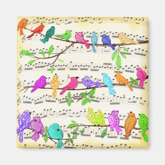 Musical Birds Magnet (Vorne)