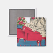 Musical Birthday Kittens Magnet (Vorderseite/Rückseite)