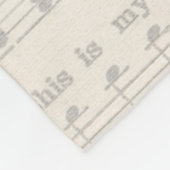 Musical Black & Gold Comedy und Tragedy Fleecedecke (Ecke)