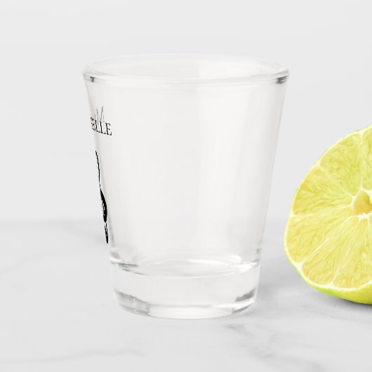 Musical Black Treble Clef Niedlich Schnapsglas (Rechts)