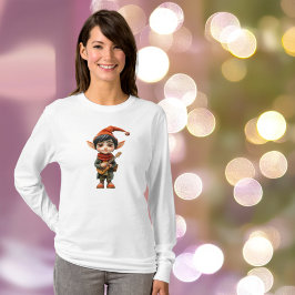 Musical Boy Christmas Elf Frauen T-Shirt
