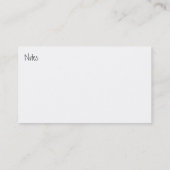 Musical Business Card Visitenkarte (Rückseite)