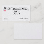 Musical Business Card Visitenkarte (Vorne/Hinten)