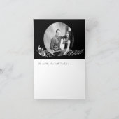 Musical Butterfets Personalisiertes Foto Vielen Da Dankeskarte (Innenseite)