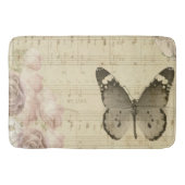 Musical Butterfly und Rose Badematte (Vorderseite)