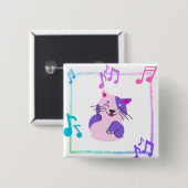Musical Cat Button (Vorne & Hinten)