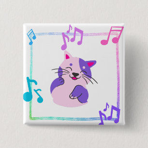 Musical Cat Button