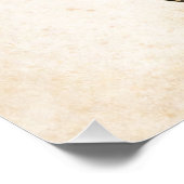 Musical Cat Collage with Harlequin Heart Poster (Ecke)