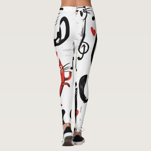 Musical Cat Leggings (Rückseite)