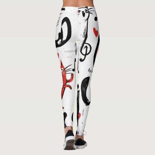 Musical Cat Leggings (Rückseite)