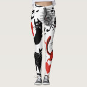 Musical Cat Leggings (Vorderseite)