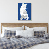 Musical Cat Leinwanddruck (Insitu (Schlafzimmer))