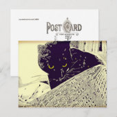 Musical Cat - Postcard Postkarte (Vorne/Hinten)