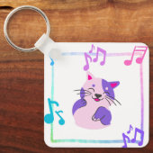 Musical Cat Schlüsselanhänger (Vorderseite)