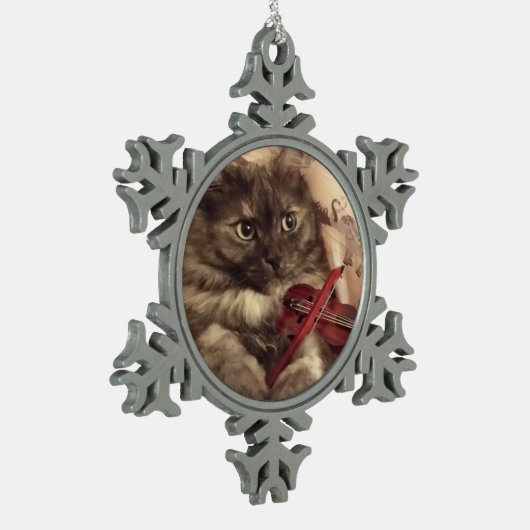 Musical Cat Snowflake Ornament by RoseWrites (Links)