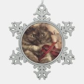 Musical Cat Snowflake Ornament by RoseWrites (Vorderseite)