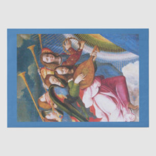 MUSICAL CHRISTMAS ANGELS Weihnachten Seidenpapier