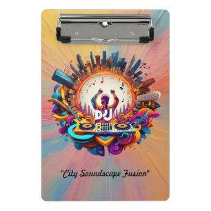 "Musical City Vibes" Mini Klemmbrett