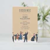 Musical Classic Konzert Einladung (Stehend Vorderseite)