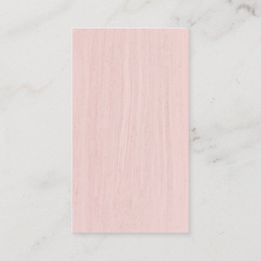 Musical Clef Logo Vocalist Sängerin Rosa Musik Visitenkarte (Rückseite)