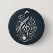 Musical Clef Note Button (Vorderseite)