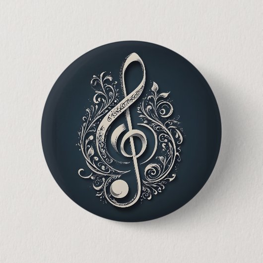 Musical Clef Note Button (Vorderseite)