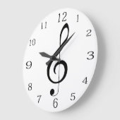 Musical Clef Note, Große Wanduhr (Winkel)