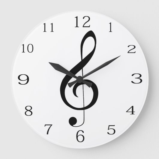 Musical Clef Note, Große Wanduhr (Vorderseite)