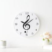 Musical Clef Note, Große Wanduhr (Zuhause)