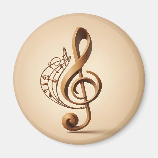 Musical Clef Note Magnet (Vorne)