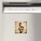 Musical Clef Note Magnet (In Situ (Geschirrspüler))