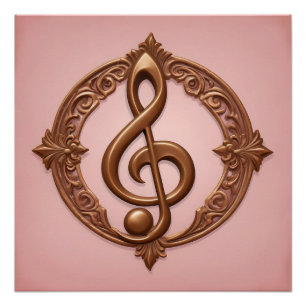 Musical Clef Note Poster