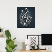 Musical Clef Note Poster (Heimbüro)