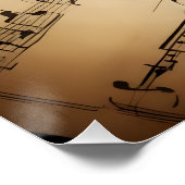 Musical Clef Note Poster (Ecke)