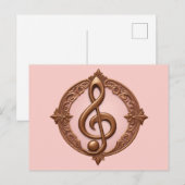 Musical Clef Note Postkarte (Vorne/Hinten)