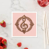 Musical Clef Note Serviette (Beispiel)