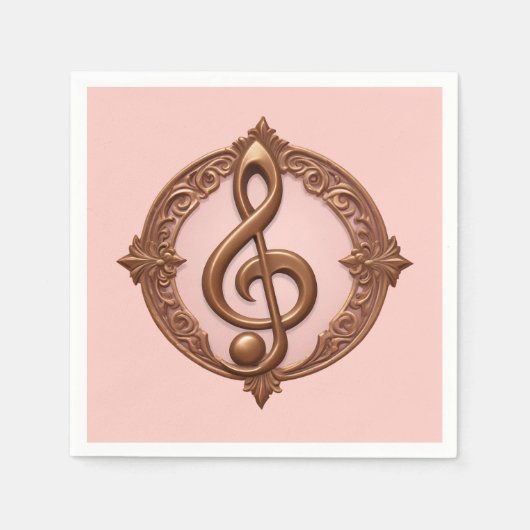 Musical Clef Note Serviette (Vorderseite)