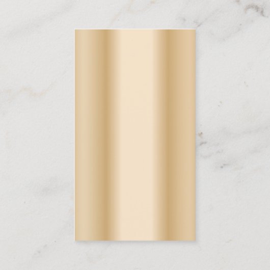 Musical Clef Vocalist Sängerin Moderne Goldene Mus Visitenkarte (Rückseite)