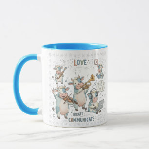 Musical Cow Band - Liebe Schaffen Kommunizieren Tasse