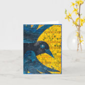 Musical Crow Karte (Gelbe Blume)
