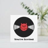 Musical Devil Einladung (Stehend Vorderseite)